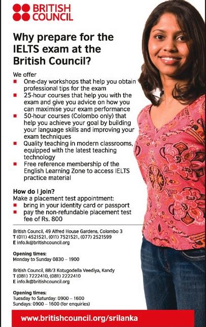 british council ielts exam dates sri lanka
